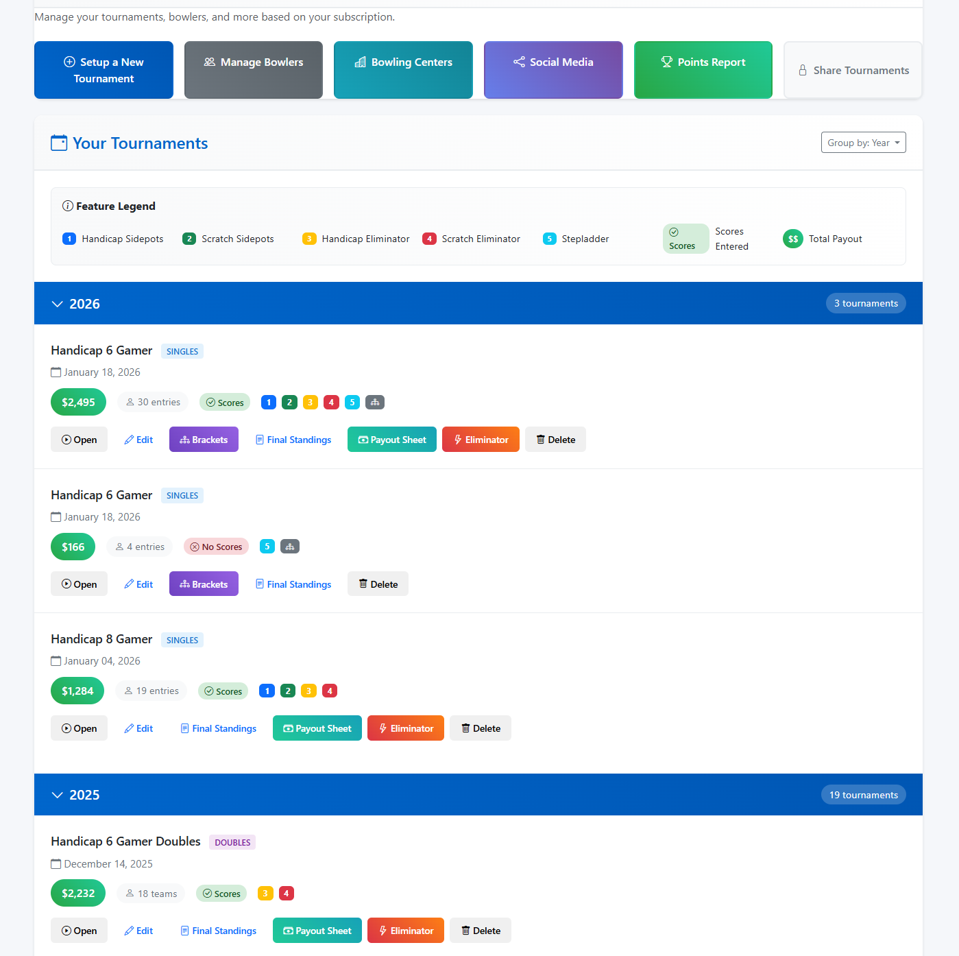 Tournament Doctor Dashboard
